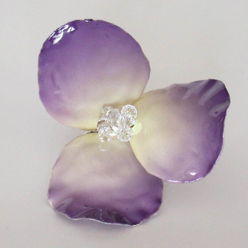 Real Rose Petal Hair PIn